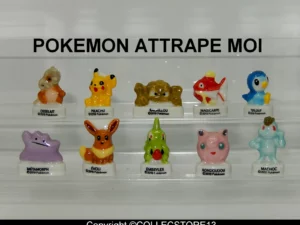 BOITE DE 100 FEVES POKEMONS ATTRAPE MOI + 100 COURONNES POKEMONS