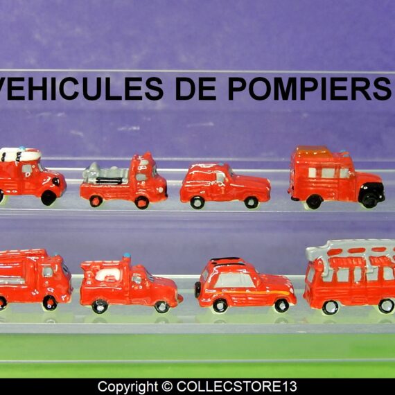 SERIE COMPLETE DE FEVES LES VEHICULES DE POMPIERS 2023 - Fèves de ...