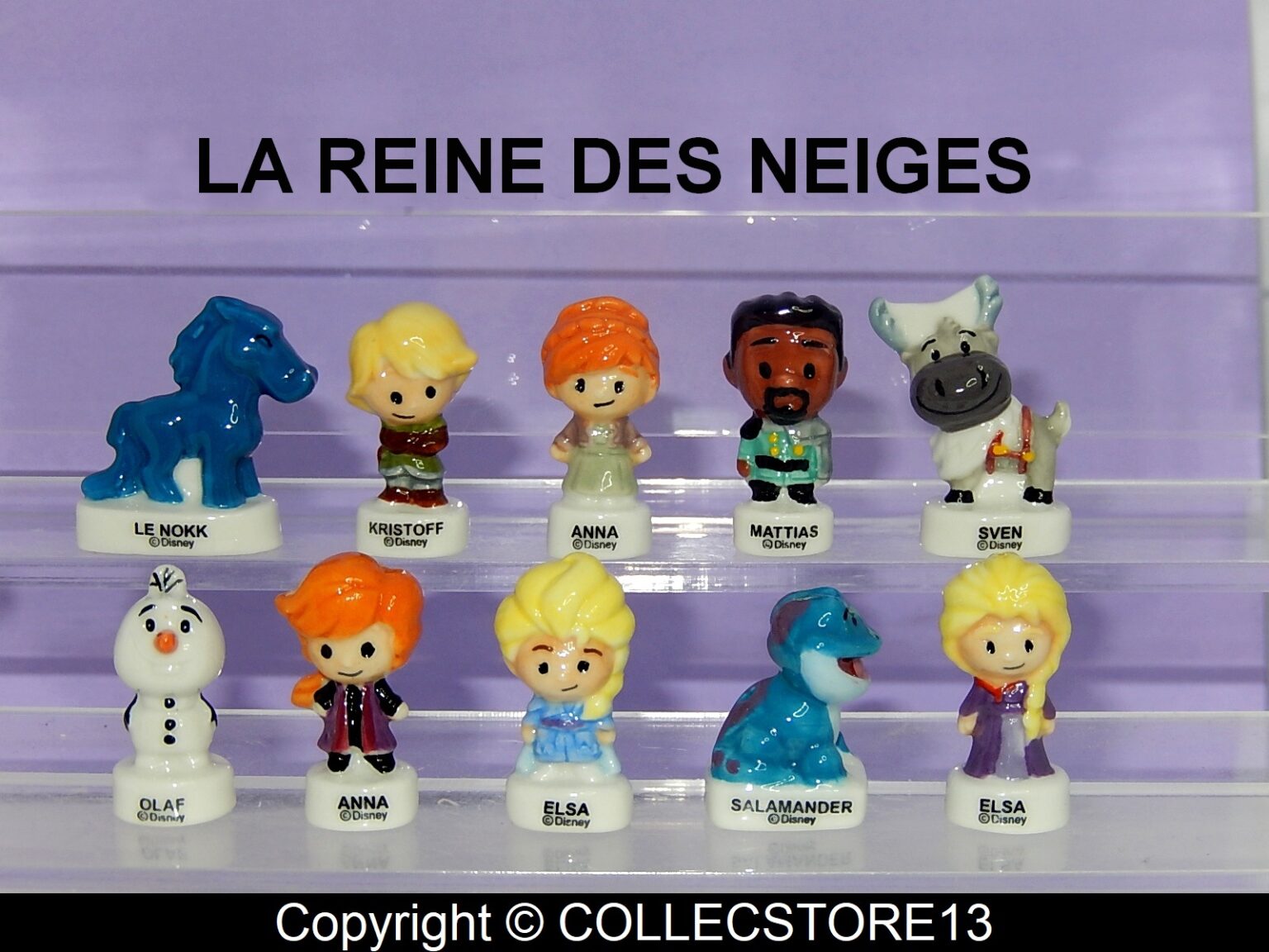 BOITE DE 100 FEVES LA REINE DES NEIGES DISNEY - Fèves de collection