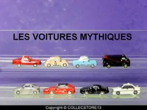 SERIE COMPLETE DE FEVES LES VOITURES MYTHIQUES 2023