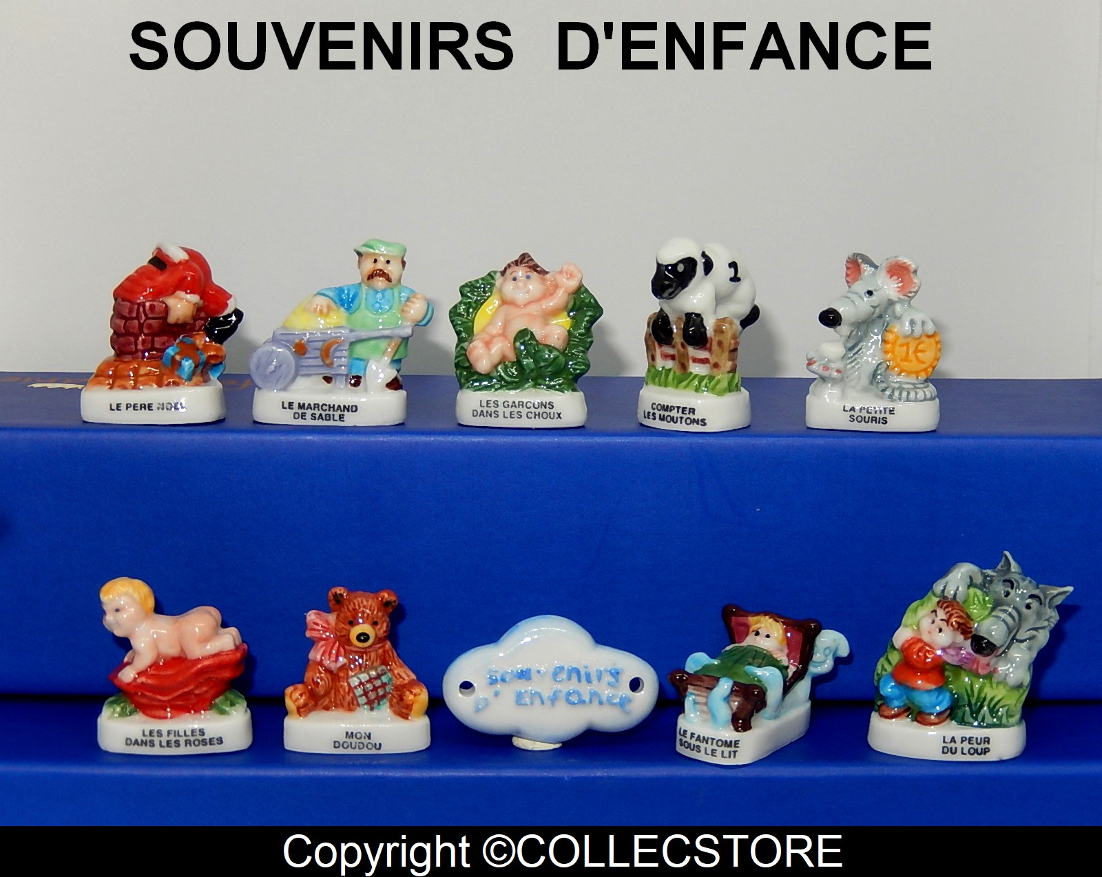 SERIE COMPLETE DE FEVES SOUVENIRS D'ENFANCE Fèves de collection