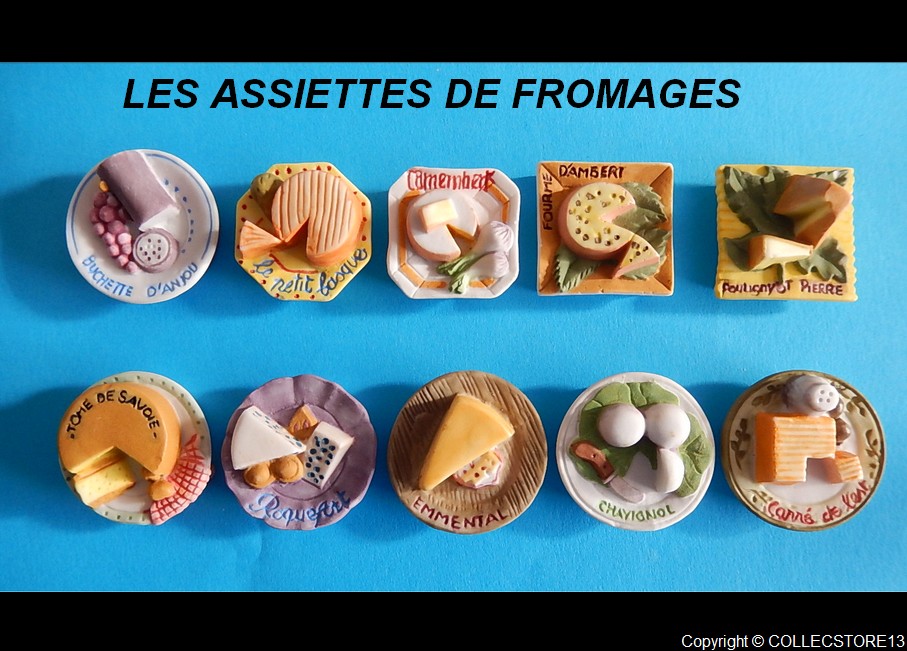 Serie Complete De Feves Les Assiettes De Fromages F Ves De Collection