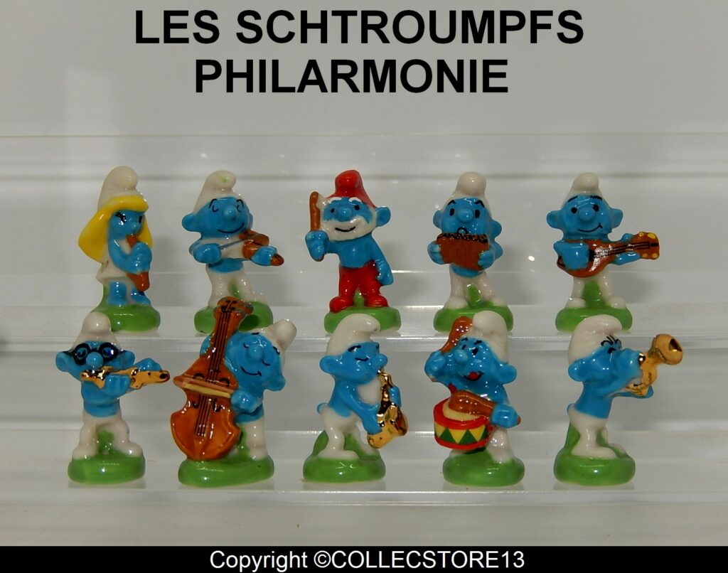 Lot De 8 Fèves Figurines Schtroumpfs - Collection Ou Galette Des Rois - Occasion