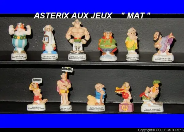 SERIE COMPLETE DE FEVES ASTERIX AUX JEUX - MAT