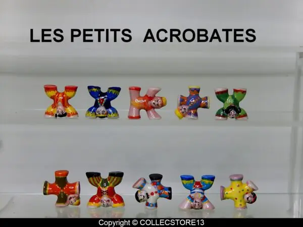 SERIE COMPLETE DE FEVES LES PETITS ACROBATES -CIRQUE-CLOWNS