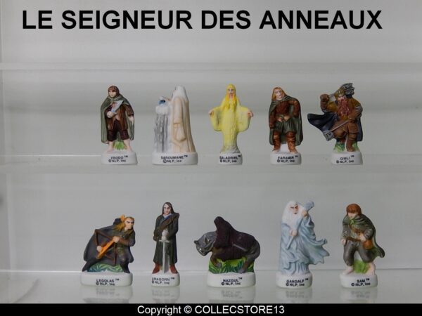 SERIE COMPLETE DE FEVES LE SEIGNEUR DES ANNEAUX MAT