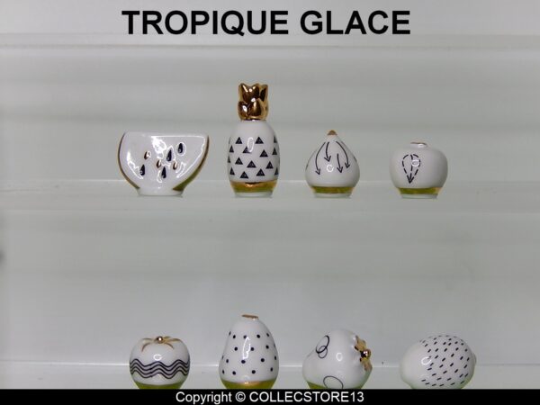 SERIE COMPLETE DE FEVES TROPIQUE GLACE BLANC ET OR 2024