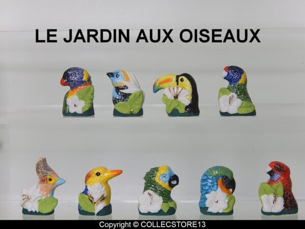 SERIE COMPLETE DE FEVES LE JARDIN DES OISEAUX MAT BRILLANT OR 2024