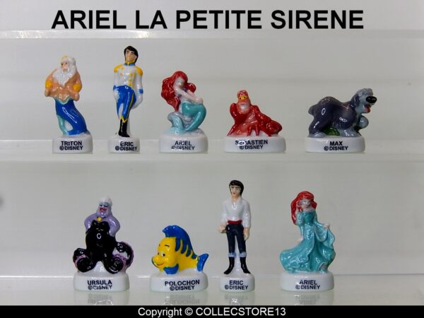 SERIE COMPLETE DE FEVES ARIEL LA PETITE SIRENE DISNEY 2024