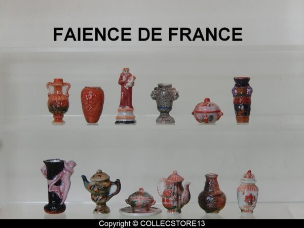 SERIE COMPLETE DE FEVES LA FAIENCE FRANCAISE