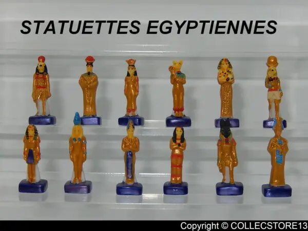 SERIE COMPLETE DE FEVES LES STATUETTES EGYPTIENNES