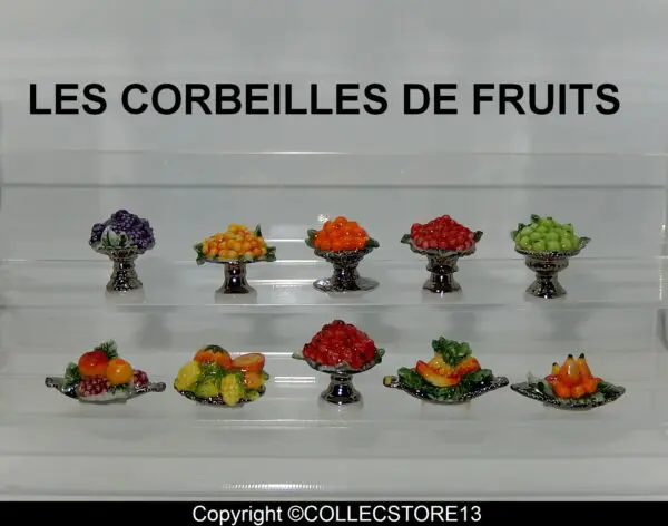 SERIE COMPLETE DE FEVES LES COUPES DE FRUITS - FILET PLATINE