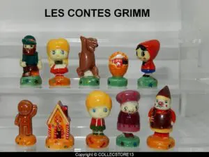 SERIE COMPLETE DE FEVES LES CONTES GRIMM -PETIT CHAPERON ROUGE