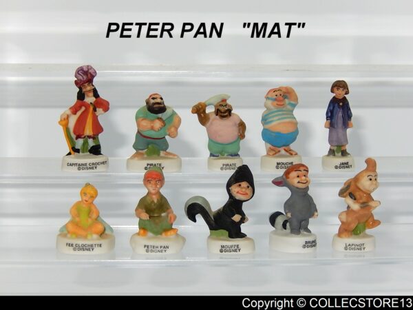 SERIE COMPLETE DE FEVES PETER PAN MAT