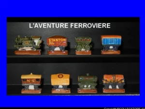 SERIE COMPLETE DE FEVES L'AVENTURE FERROVIERE- LES TRAINS