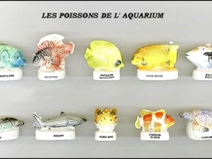 SERIE COMPLETE DE FEVES L'AQUARIUM-LES POISSONS MARINS
