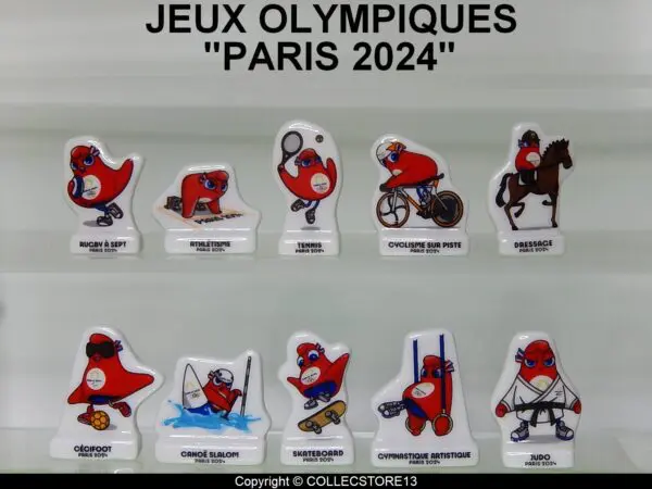 SERIE COMPLETE DE FEVES LES JEUX OLYMPIQUE DE PARIS 2024