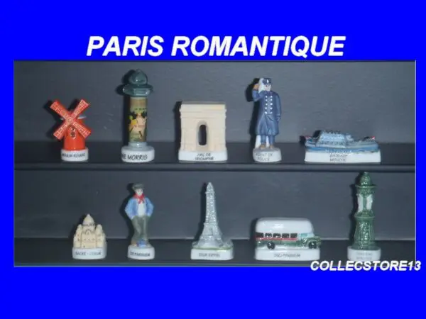 SERIE COMPLETE DE FEVES PARIS ROMANTIQUE
