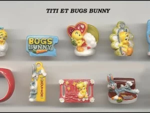 SERIE COMPLETE DE FEVES TITI ET BUGS BUNNY