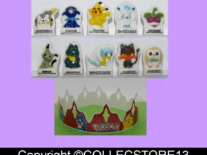 SERIE COMPLETE DE FEVES POKEMONS +CADEAU