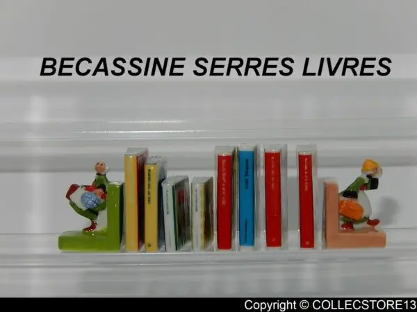 SERIE COMPLETE DE FEVES BECASSINE LES SERRES LIVRES