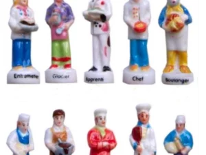 SERIE COMPLETE DE FEVES LES METIERS DE BOULANGERS-COUP DE PATE