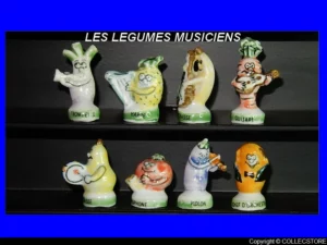 SERIE COMPLETE DE FEVES LES LEGUME MUSICIENS