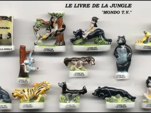 SERIE COMPLETE DE FEVES LE LIVRE DE LA JUNGLE "MONDO TV "
