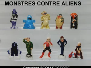 SERIE COMPLETE DE FEVES MONSTRES CONTRE ALIENS