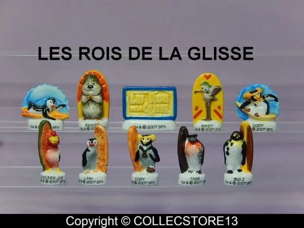 BOITE DE 100 FEVES LES ROIS DE LA GLISSE - PINGOUINS