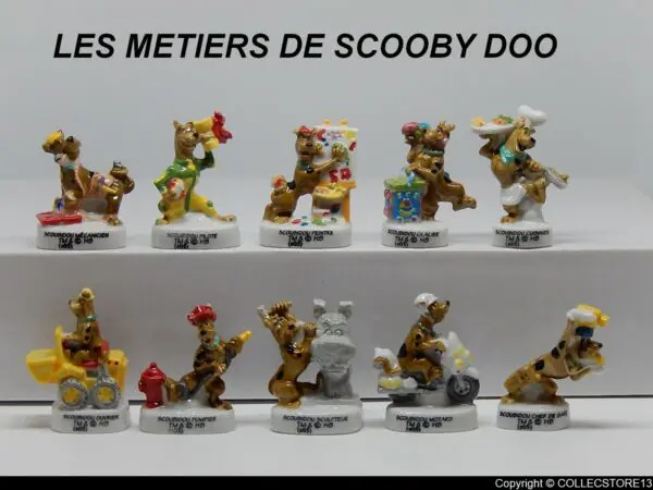 SERIE COMPLETE DE FEVES SCOOBY DOO-LES METIERS