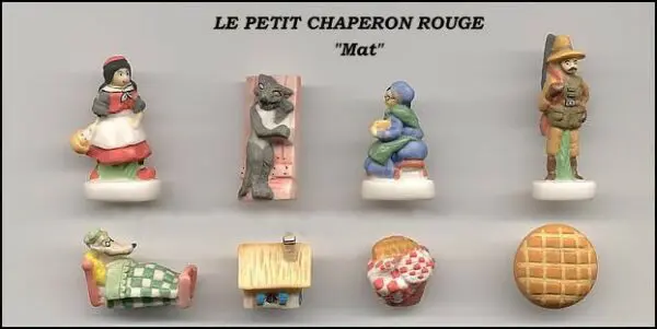 SERIE COMPLETE DE FEVES LE PETIT CHAPERON ROUGE - MAT