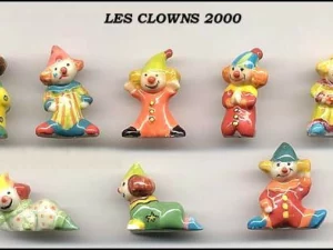 SERIE COMPLETE DE FEVES LES CLOWNS 2000