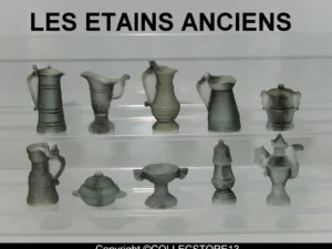 DVO7 LES ETAINS ANCIENS-SERVICE VAISSELLE- POTS