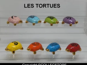 SERIE COMPLETE DE FEVES 2025 LES TORTUES FILET OR