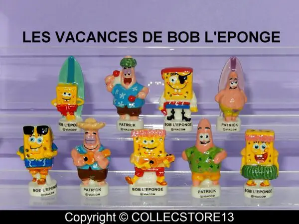 BOITE DE 100 FEVES BOB L'EPONGE EN VACANCES