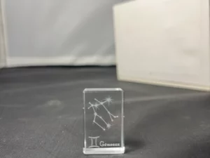 FEVES A L'UNITE SIGNES ASTROLOGIQUES EN VERRE (GEMEAUX)