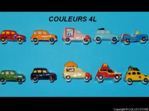 LA 4L COULEURS-RENAULT-VOITURES