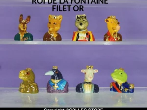 LES ROIS DE LA FONTAINE- FILET OR -TORTUE-GRENOUILLE-LAPIN