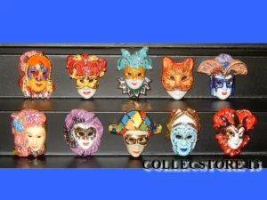 LES MASQUES DE VENISE -FILET OR