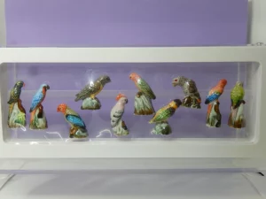 LES PERROQUETS AVEC SUPPORT CADRE